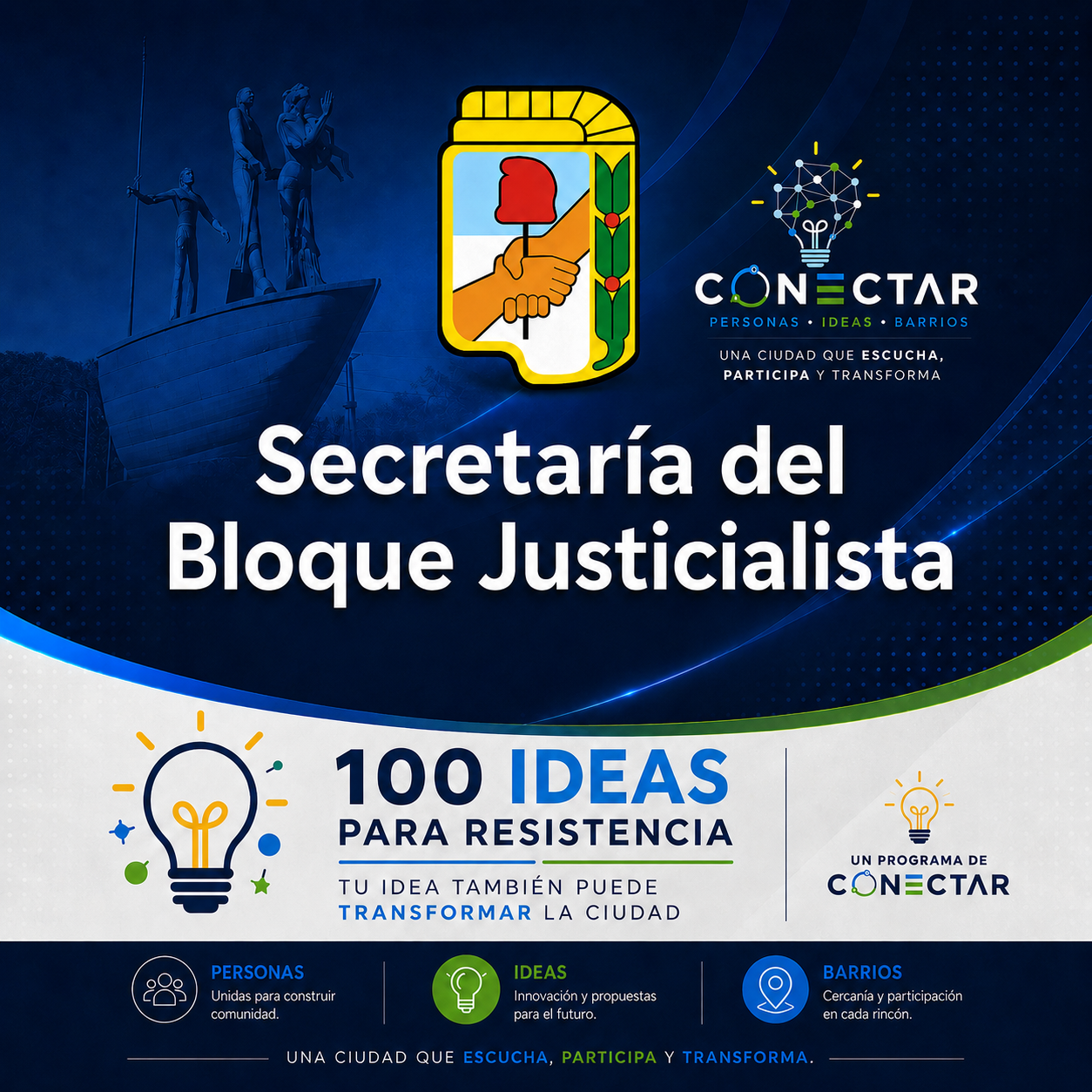 Conectar: personas, ideas y barrios. Programa 100 Ideas para Resistencia.
